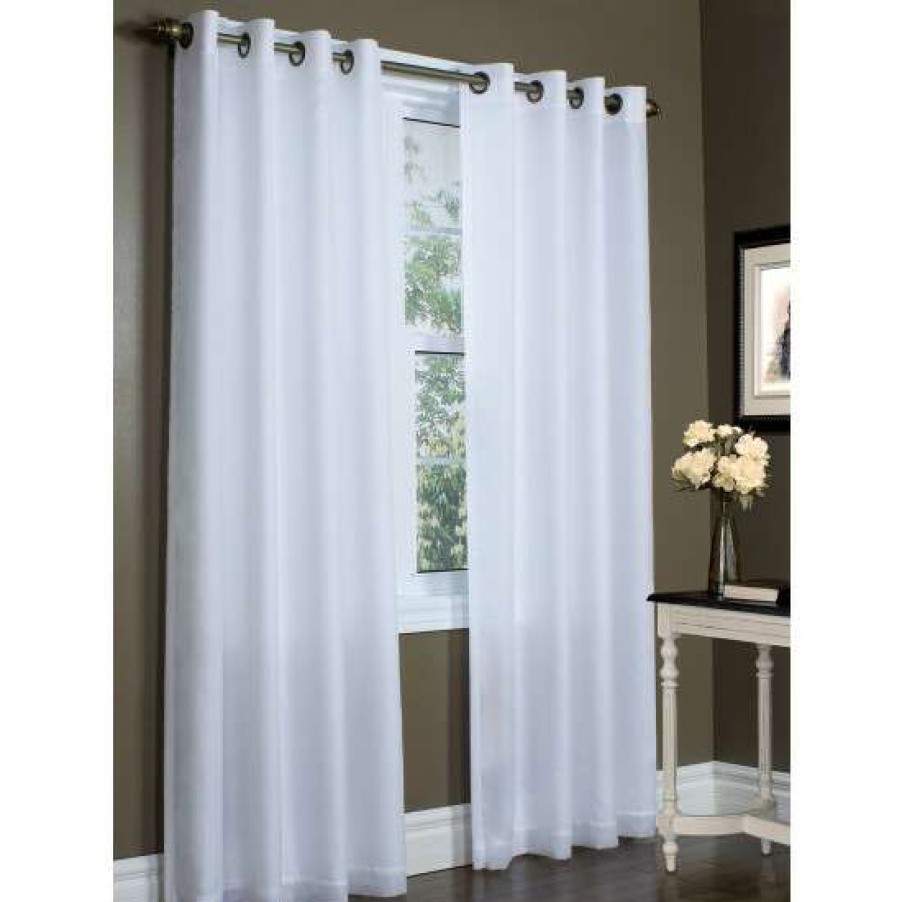 Curtains & Drapes * | Best Deal Vermont Country Store Privacy Lined Grommet Top Semi-Sheer Panel