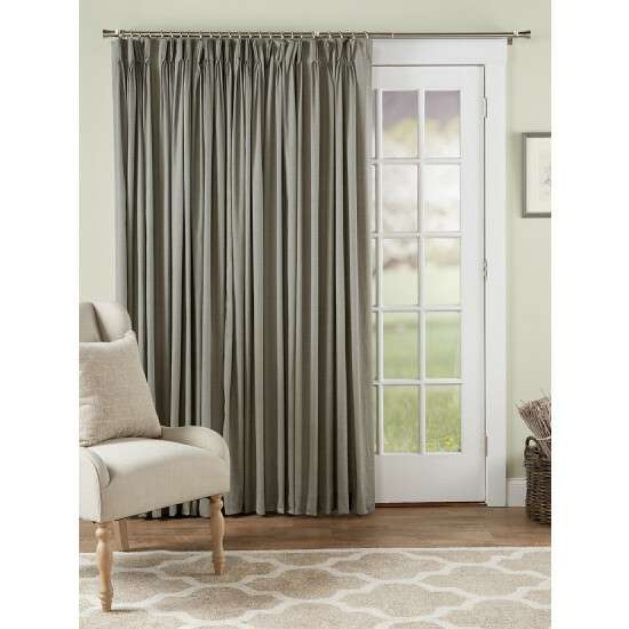 Curtains & Drapes * | Coupon Vermont Country Store Solid Cotton Duck Pinch Pleat Patio Panel