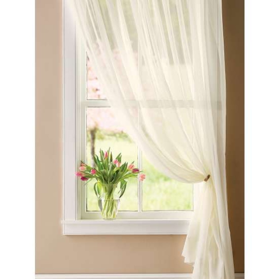 Curtains & Drapes * | Cheapest Vermont Country Store Classic Sheers 104 Inch Rod Pocket Panel