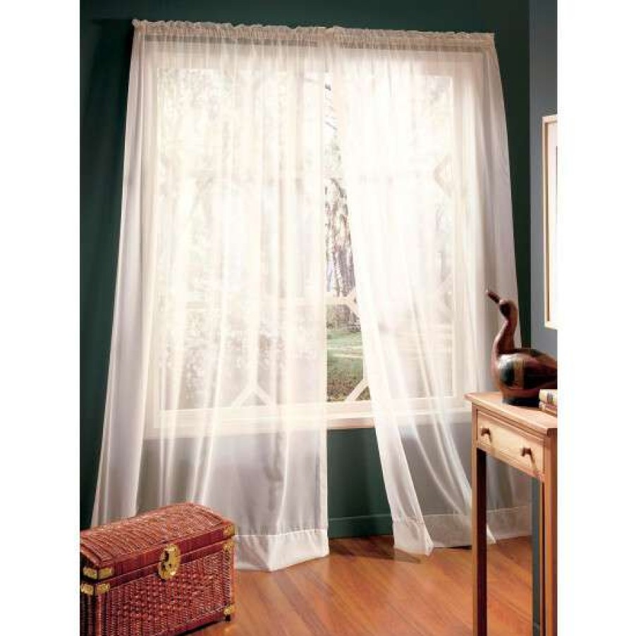 Curtains & Drapes * | Cheapest Vermont Country Store Classic Sheers 104 Inch Rod Pocket Panel