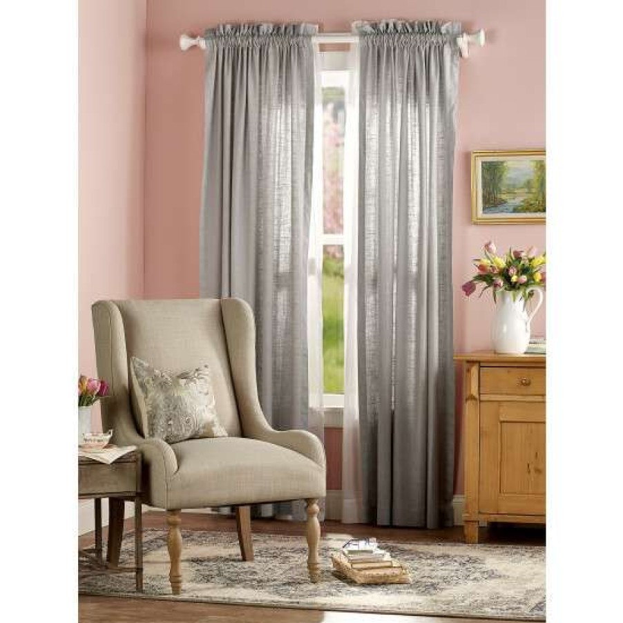 Curtains & Drapes * | Coupon Vermont Country Store Soft Linen Rod Pocket Curtains