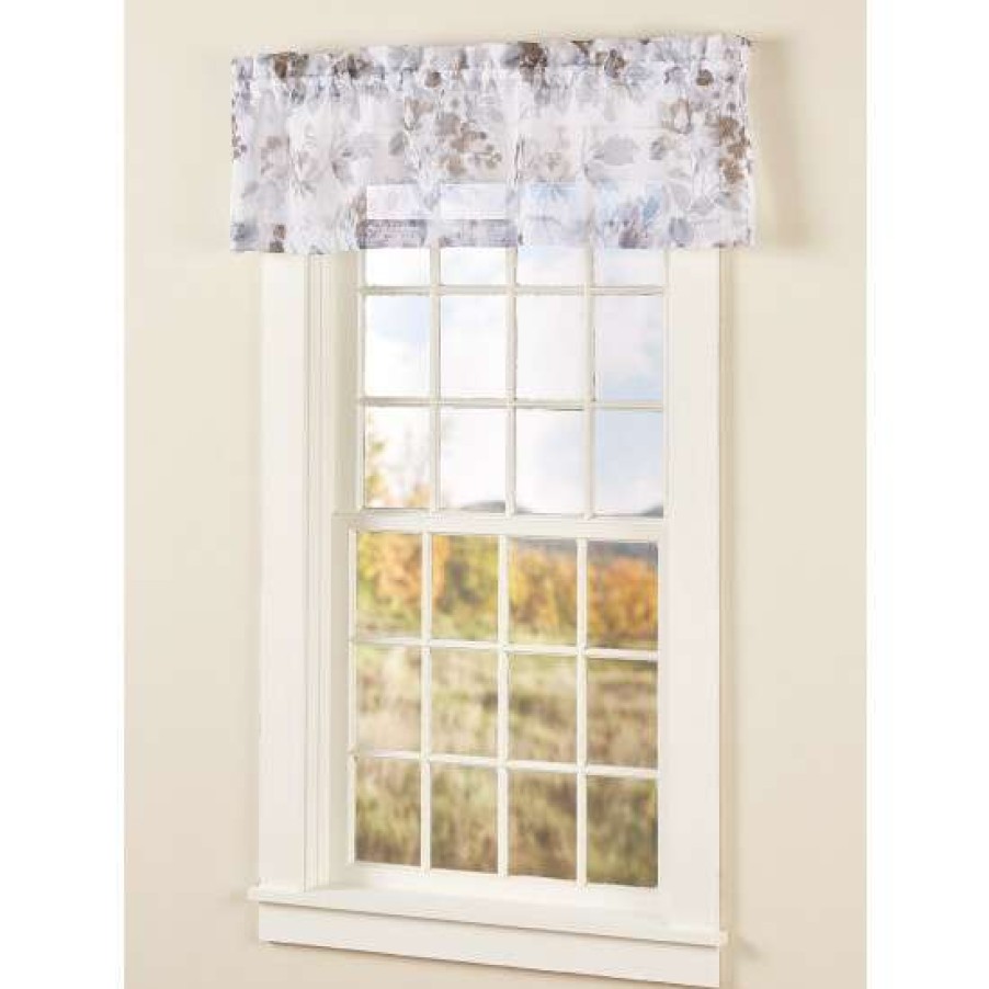 Valances * | Top 10 Vermont Country Store Bloomsbury Sheers Rod Pocket Tailored Valance