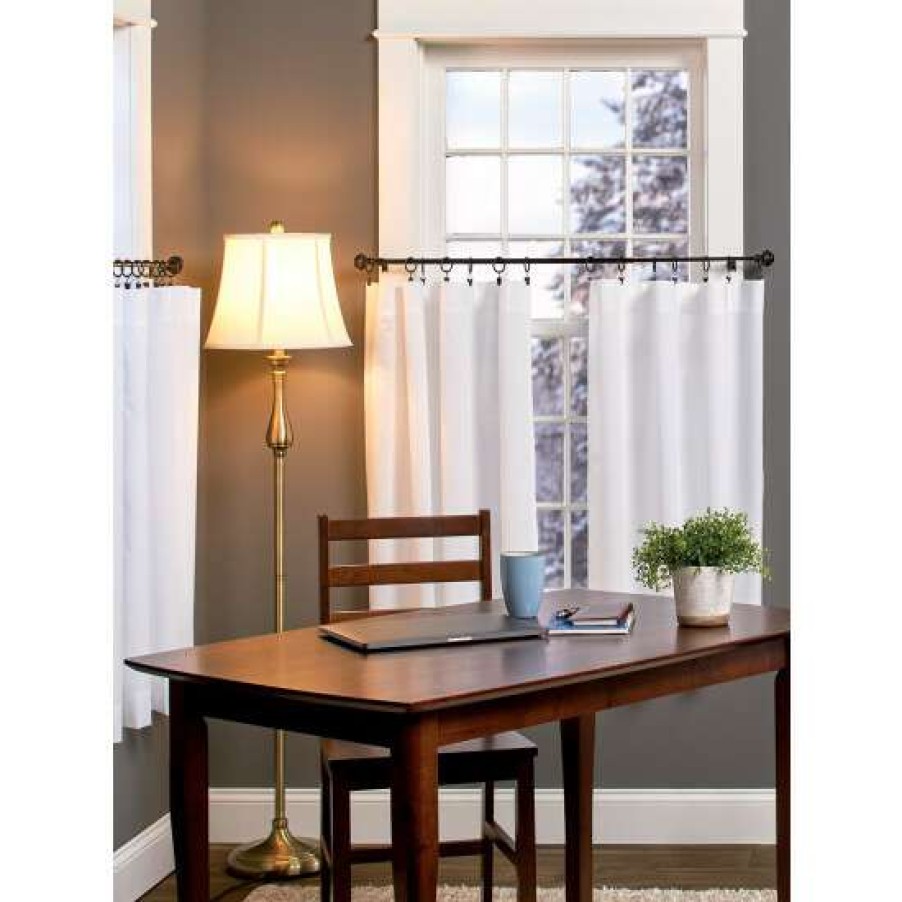 Curtains & Drapes * | Best Deal Vermont Country Store Jane'S Plain And Simple Rod Pocket Tiers