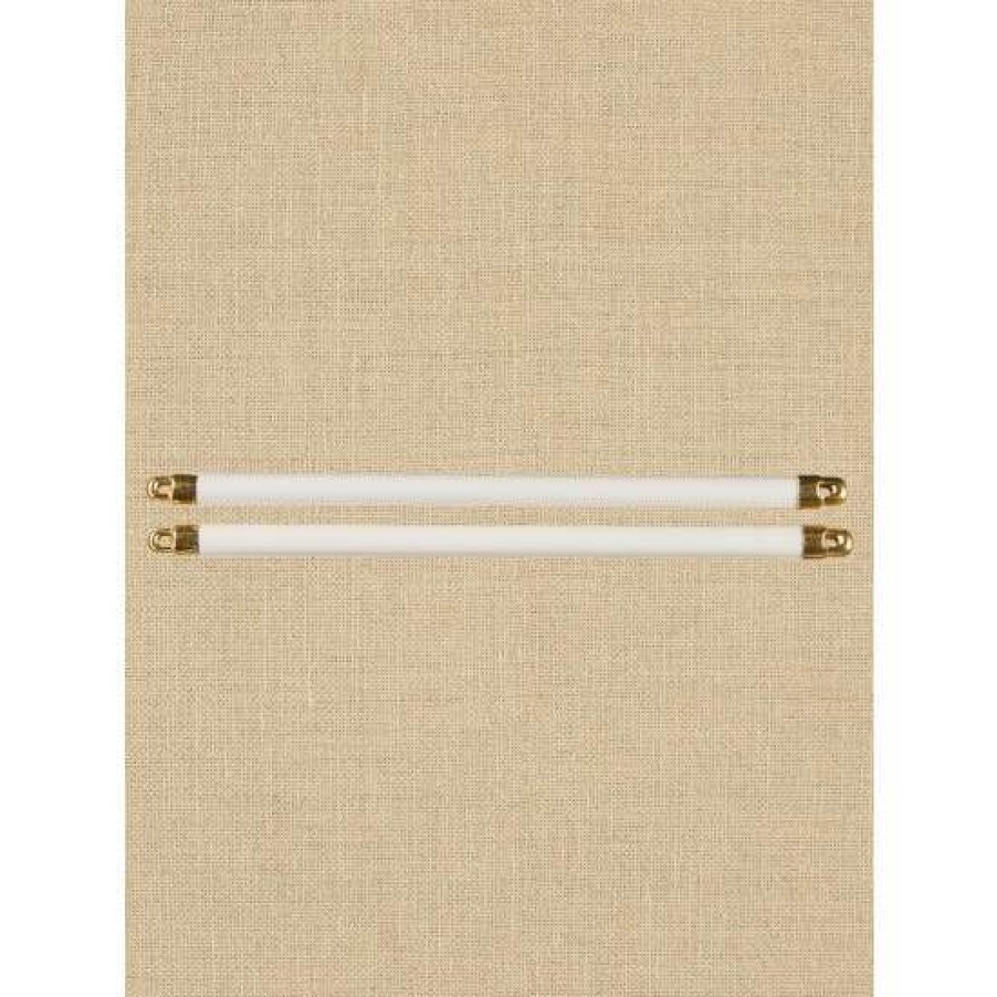 Curtain Rods & Accessories * | Brand New Vermont Country Store Telescoping Sash Rod Pair, 5/16 Inch White