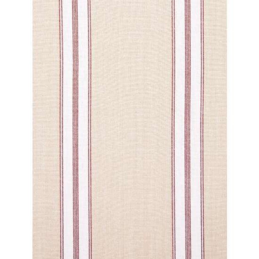 Valances * | Best Deal Vermont Country Store French Ticking Rod Pocket Tailo Valance