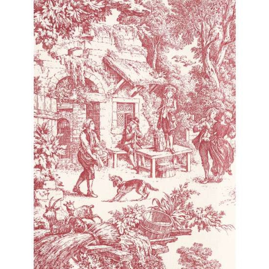 Curtains & Drapes * | Discount Vermont Country Store Essex Toile Rod Pocket Curtains