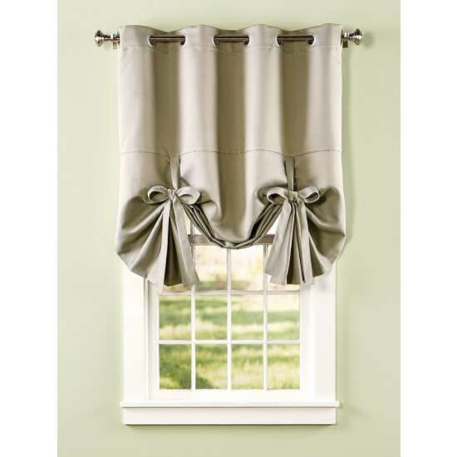 Valances * | Promo Vermont Country Store Supreme Blackout Grommet Top Tie-Up Valance