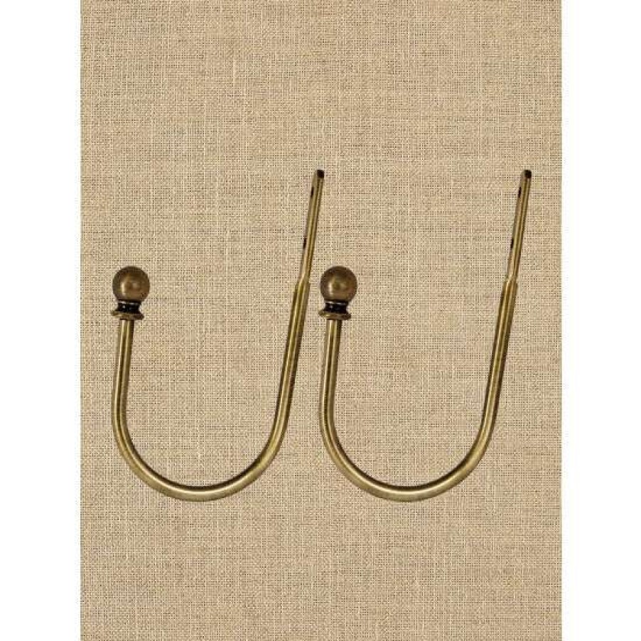 Curtain Rods & Accessories * | Promo Vermont Country Store Metal Curtain Holdback, Set Of 2