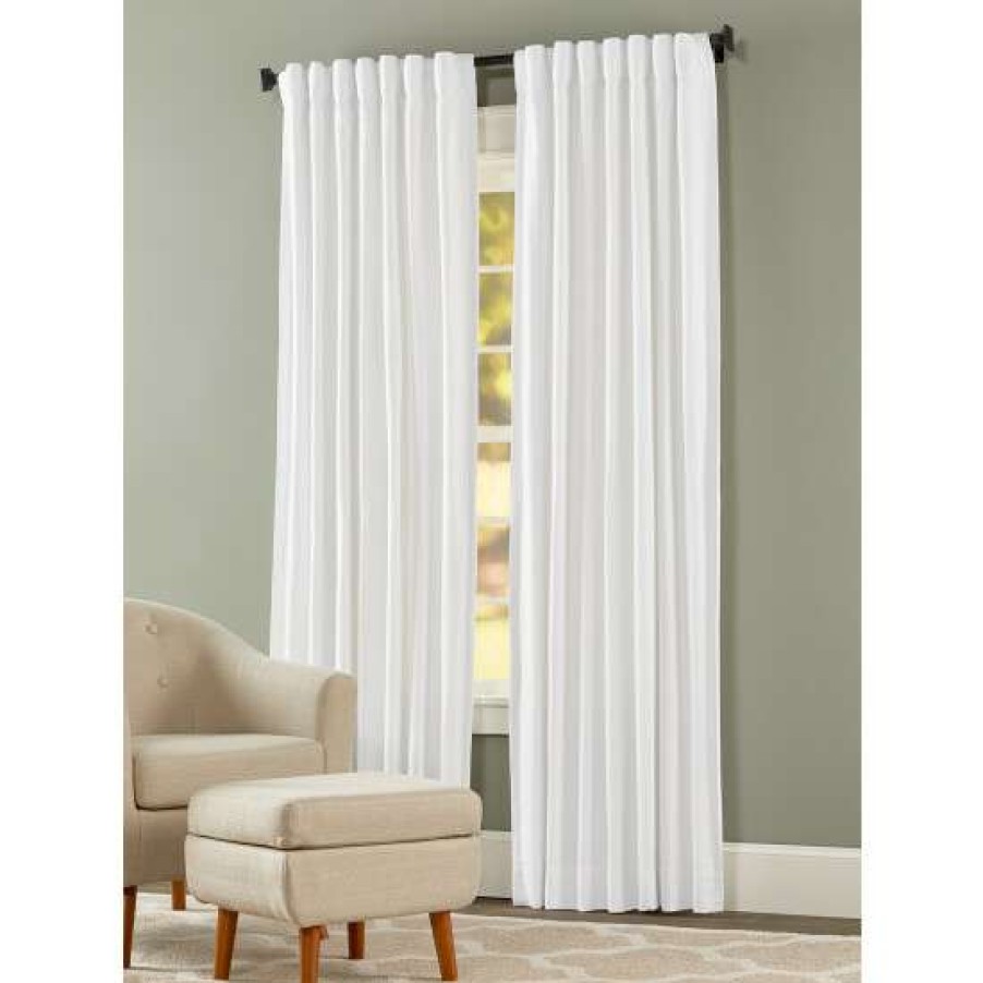 Curtains & Drapes * | Outlet Vermont Country Store Soft Chevron Lined Rod Pocket Long Panel With Back Tabs