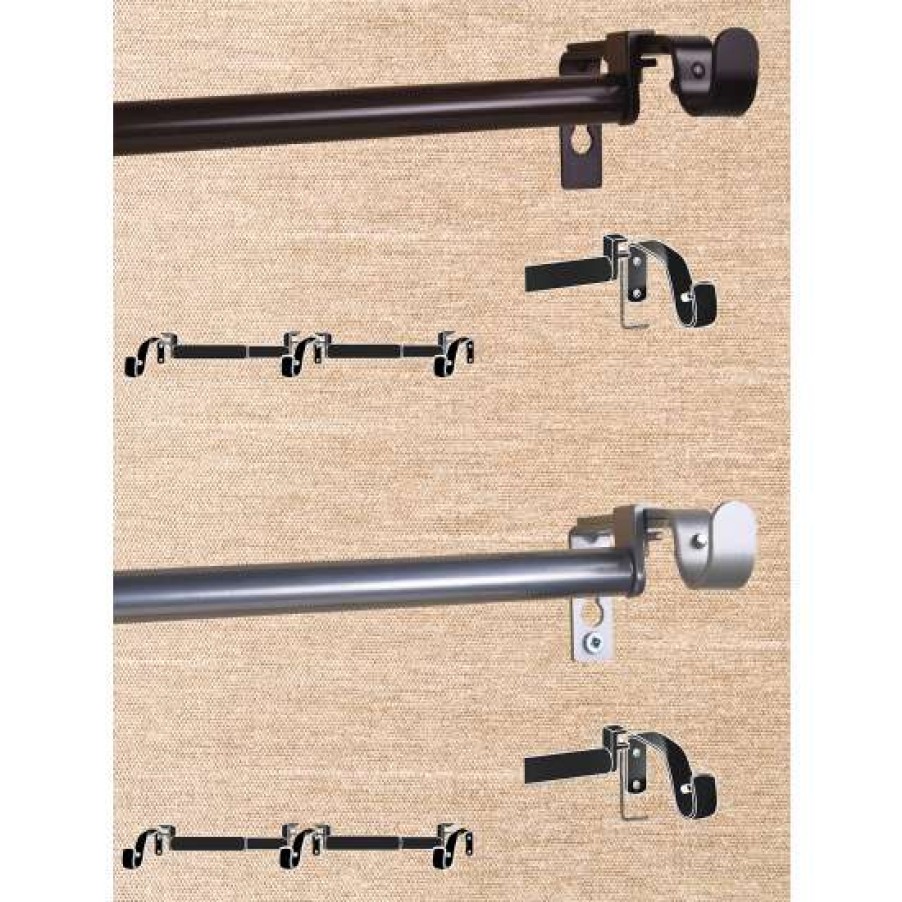 Curtain Rods & Accessories * | Buy Vermont Country Store Double-Up Curtain Rod, 5/8 Inch