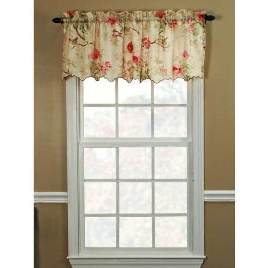 Valances * | Promo Vermont Country Store Birdsong Blooms Rod Pocket Valance