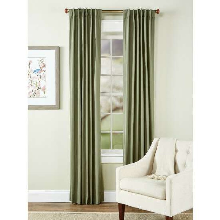 Curtains & Drapes * | Brand New Vermont Country Store Insulated Blend Lined Rod Pocket Curtains With Back Tabs