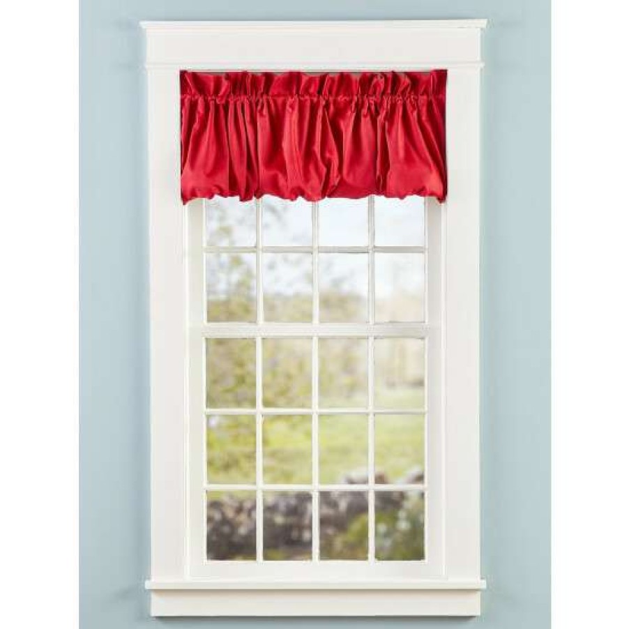 Valances * | Flash Sale Vermont Country Store Carolyn'S Colorful Rod Pocket Balloon Valance