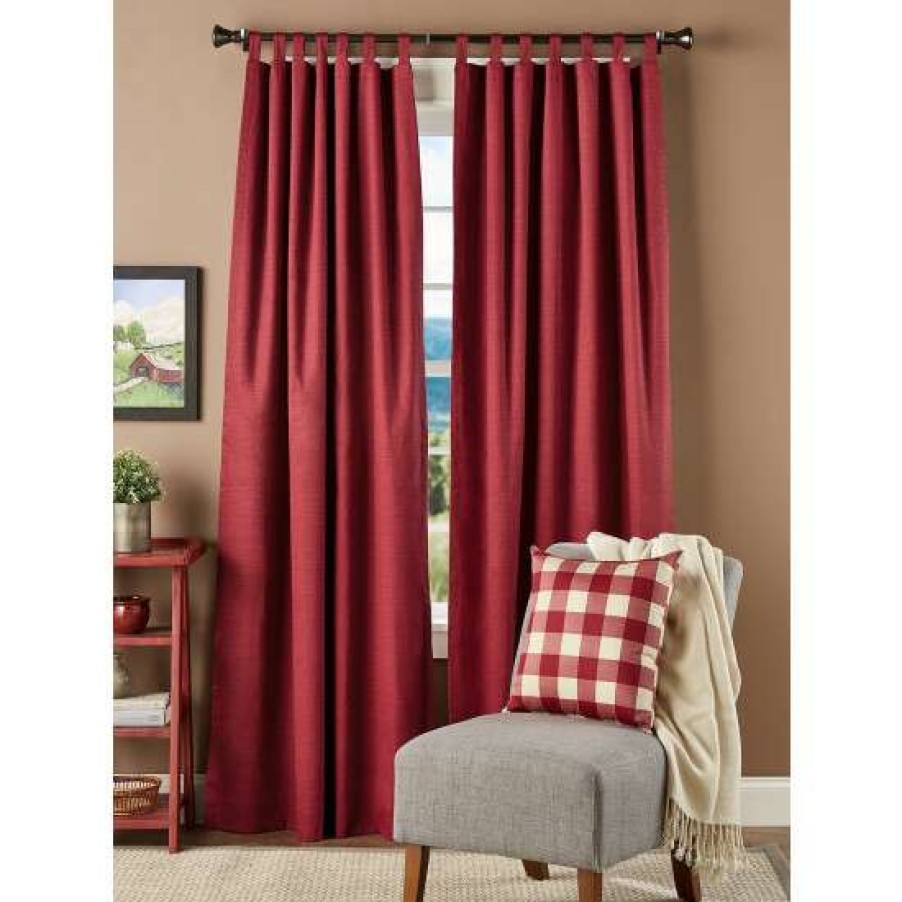 Curtains & Drapes * | Wholesale Vermont Country Store Solid Cotton Duck Tab Top Curtains