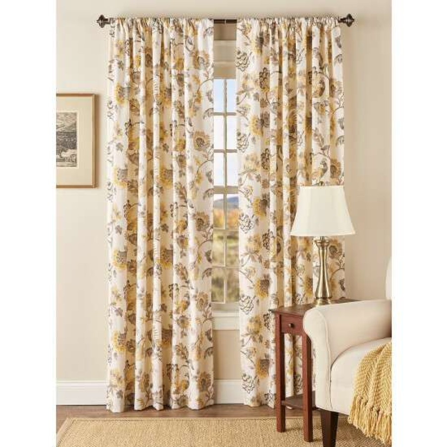 Curtains & Drapes * | Cheap Vermont Country Store Arianna Lined Rod Pocket Curtains