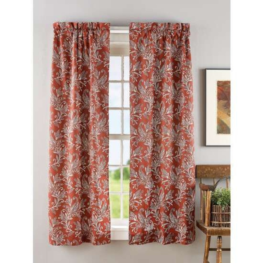 Curtains & Drapes * | Wholesale Vermont Country Store Paisley Forest Rod Pocket Curtains