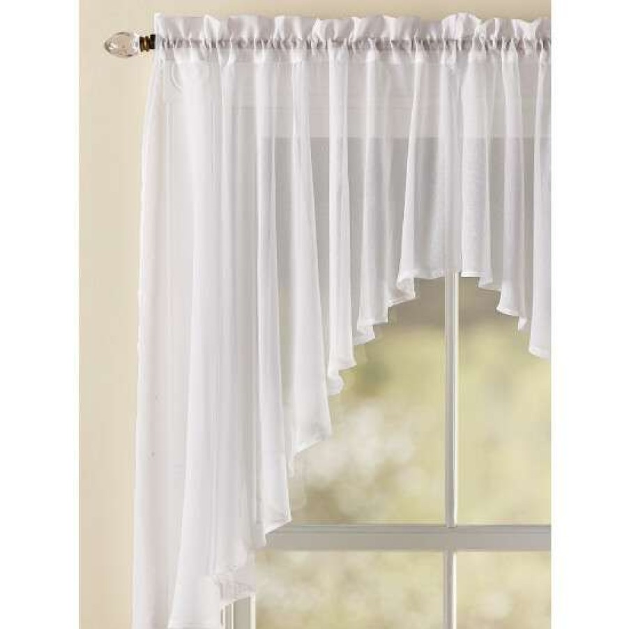 Valances * | Promo Vermont Country Store Sandy Semi-Sheer Rod Pocket Swag Pair, In 3 Sizes