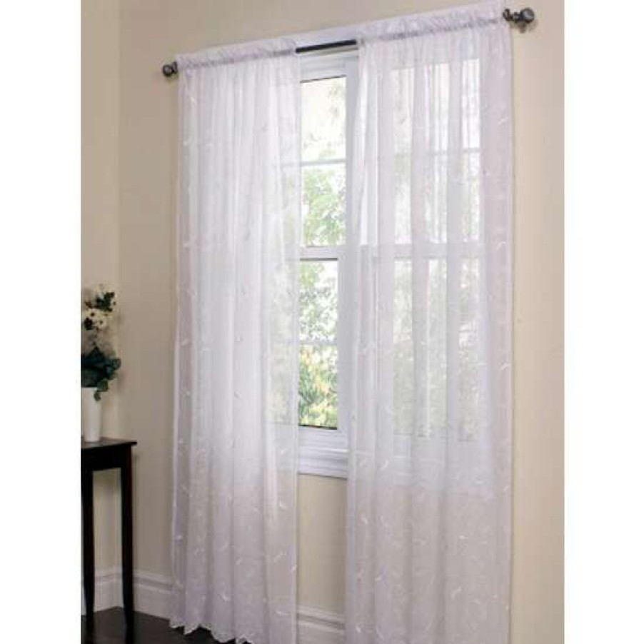 Curtains & Drapes * | Brand New Vermont Country Store Hathaway Sheers Rod Pocket Panel