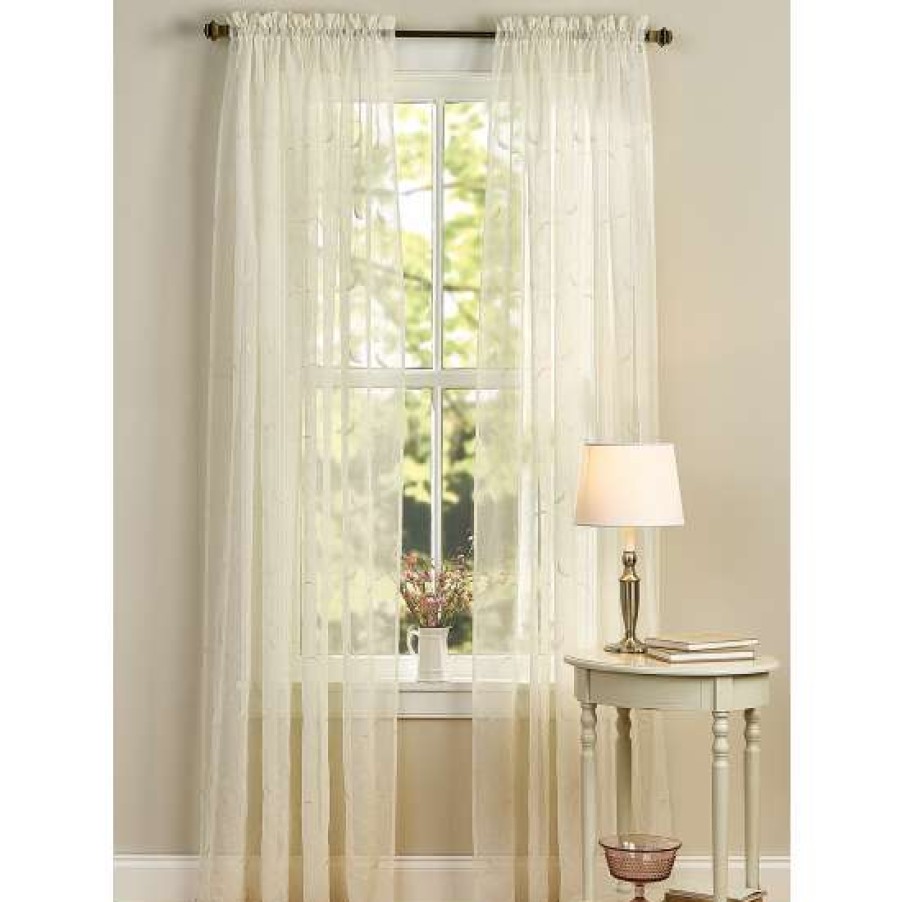 Curtains & Drapes * | Brand New Vermont Country Store Hathaway Sheers Rod Pocket Panel