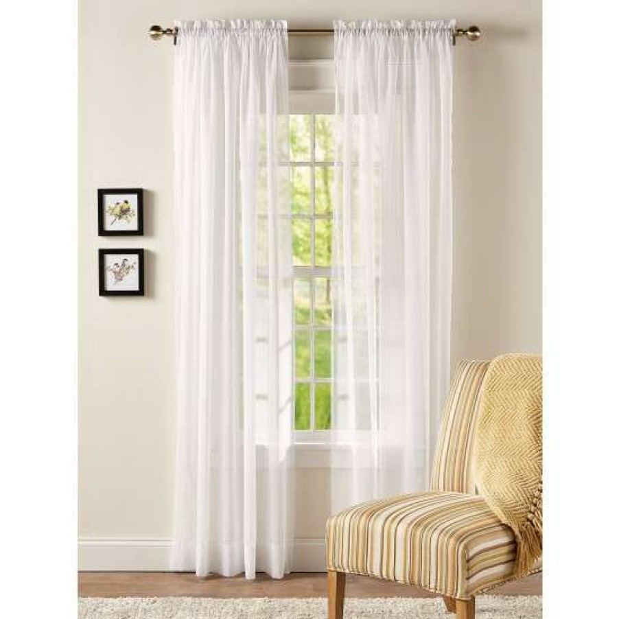 Curtains & Drapes * | Outlet Vermont Country Store Sandy Semi-Sheer Rod Pocket Panel