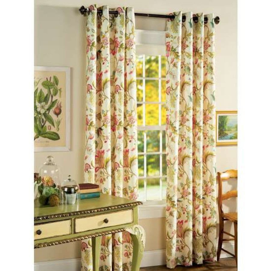 Curtains & Drapes * | Best Pirce Vermont Country Store Chateau De Fleur Grommet Top Panel